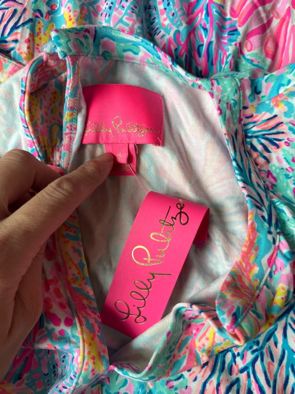 NWT LILLY PULITZER RAVI ROMPER MULTICOLOR WOMENS SMALL VIBRANT - Picture 4 of 8